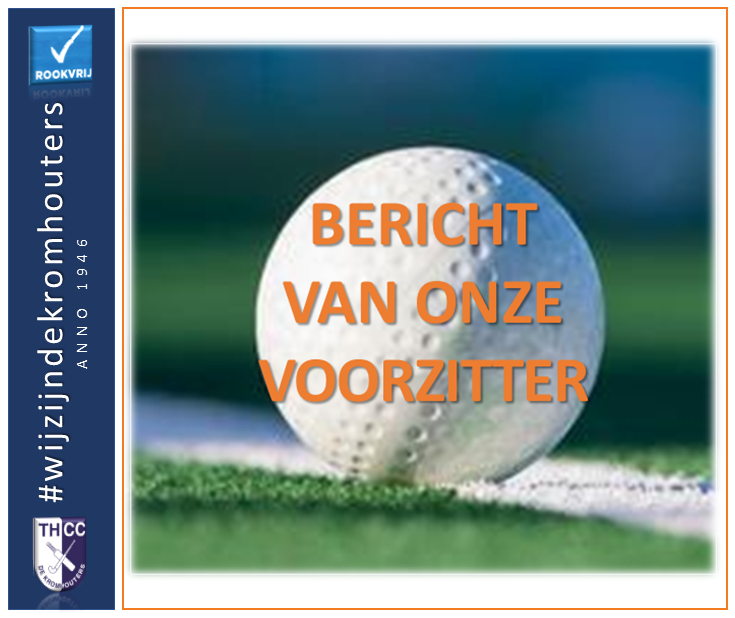 Bericht van onze voorzitter Nieuws afbeelding